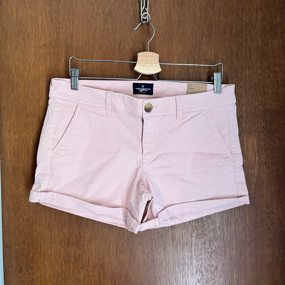 Pink American eagle shorts. Size 10